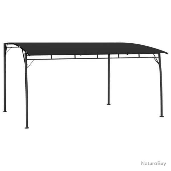 Auvent pare-soleil de jardin 4x3x2,55 m Anthracite