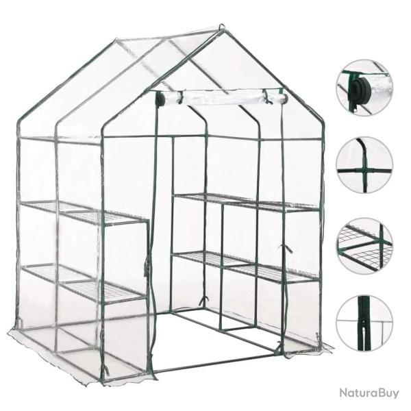 Serre avec 8 �tag�res 143x143x195 cm