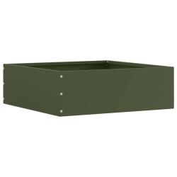 Bordure de Pelouse Vert olive 40 x 40 x 13 cm Acier
