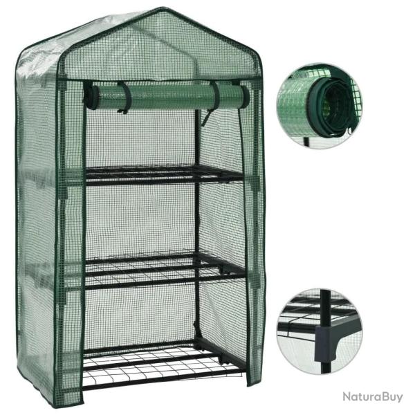 Mini-serre � 3 niveaux 69x49x125 cm