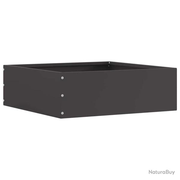 Bordure de Pelouse Noir 40 x 40 x 13 cm Acier