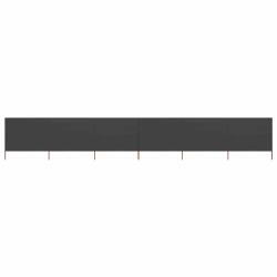 Paravent 6 panneaux Tissu 800 x 160 cm Anthracite