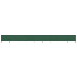 Paravent 9 panneaux Tissu 1200 x 80 cm Vert