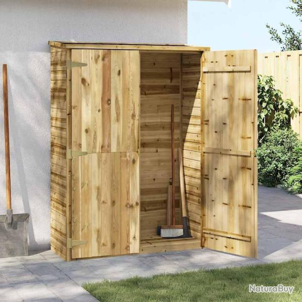 Abri � outils de jardin 123x50x171 cm Pin�de impr�gn�e