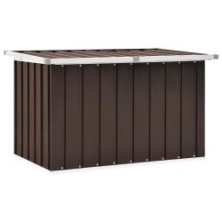 Coffre de rangement de jardin Marron 109x67x65 cm