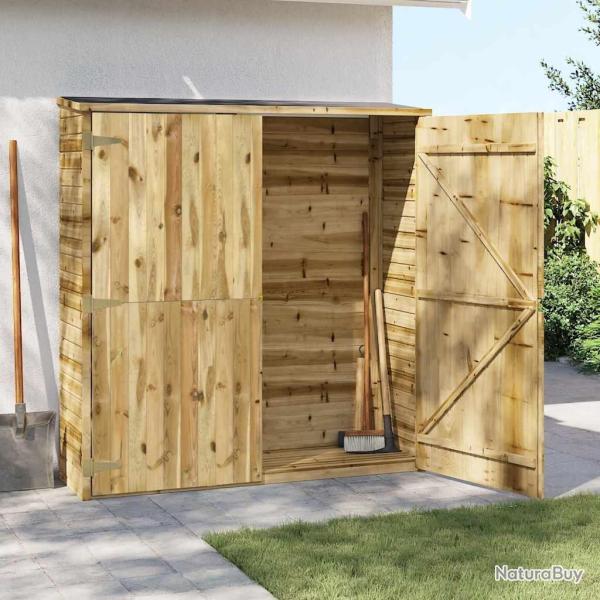 Abri � outils de jardin 163x50x171 cm Pin�de impr�gn�e