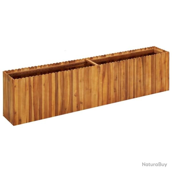 Lit sur�lev� de jardin 200x30x50 cm Bois massif d'acacia