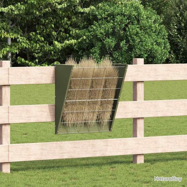 R�telier � foin suspendu Vert olive 61 x 33 x 66 cm