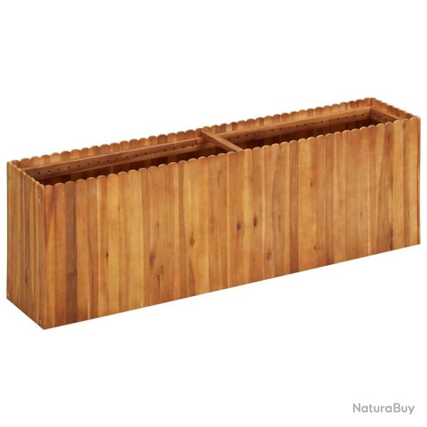 Lit sur�lev� de jardin 150x30x50 cm Bois massif d'acacia
