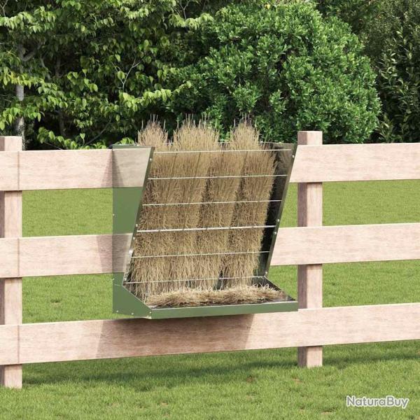 Distributeur de Foin Argent 71 x 33 x 70 cm Acier galvanis�