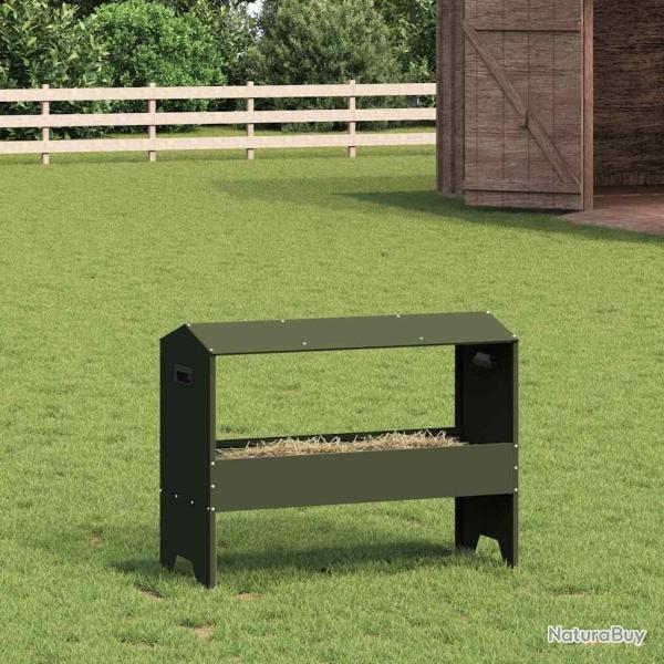 Trough d'alimentation pour le b�tail Vert olive 79 x 35 x 62 cm