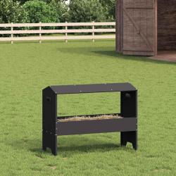 Trough d'alimentation pour le b&eacute;tail Noir 79 x 35 x 62 cm