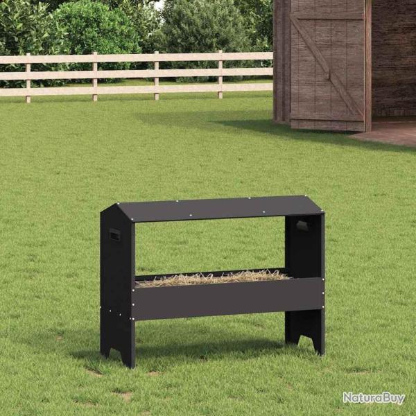 Trough d'alimentation pour le b�tail Noir 79 x 35 x 62 cm