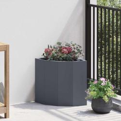 Jardini&egrave;re d'Angle Anthracite 30 x 30 x 35 cm Acier