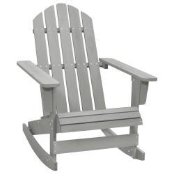 Chaise &agrave; bascule de jardin Bois Gris