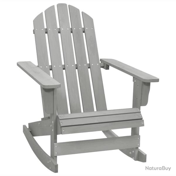 Chaise � bascule de jardin Bois Gris