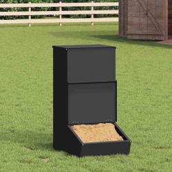 Distributeur de porcs Noir 55 x 38 x 76 cm Acier Lamin&eacute; &agrave; Froid