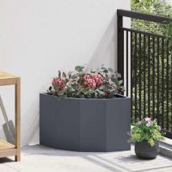 Jardini&egrave;re d'Angle Anthracite 45 x 45 x 35 cm Acier