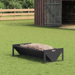 Trough d'alimentation pour le b&eacute;tail Noir 108 x 50 x 28 cm