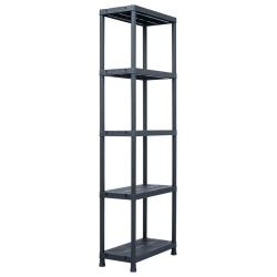 &Eacute;tag&egrave;re de rangement Noir 125 kg 60x30x180 cm Plastique