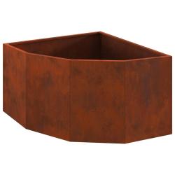 Jardini&egrave;re d'Angle Rouill&eacute; 60 x 60 x 35 cm