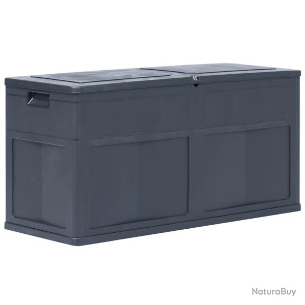 Bo�te de rangement de jardin 320 L Noir