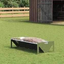 Trough d'alimentation pour le b&eacute;tail Argent 108 x 50 x 28 cm