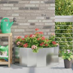 Jardini&egrave;re Argent 90 x 45 x 35 cm Acier galvanis&eacute;