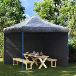 Paroi de tente de r&eacute;ception 2pcs fermeture &eacute;clair PE Anthracite