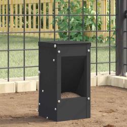 Distributeur pour lapins Noir 12,5 x 12,5 x 25 cm