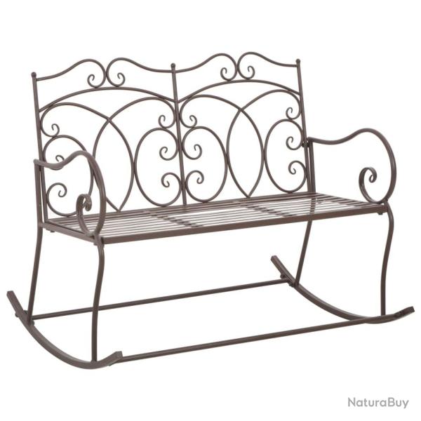 Banc de jardin 104 cm Fer Marron antique