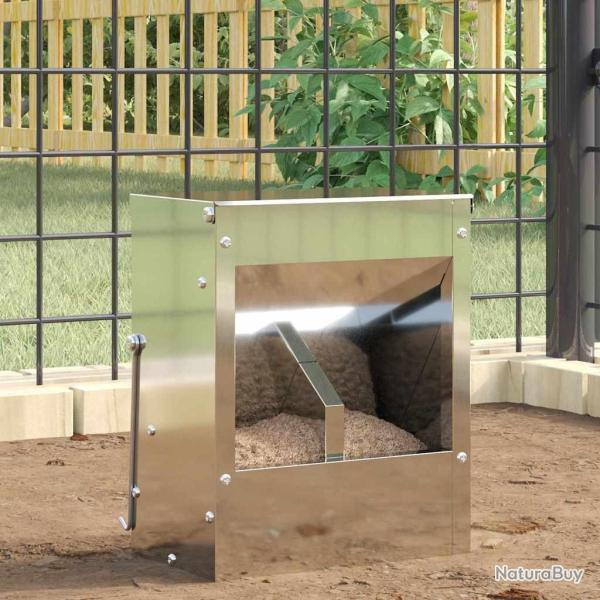 Distributeur pour lapins Argent 20 x 12,5 x 25 cm