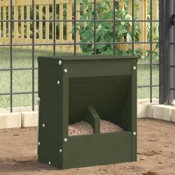 Distributeur pour lapins Vert olive 20 x 12,5 x 25 cm