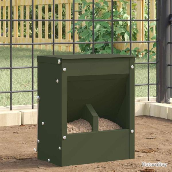 Distributeur pour lapins Vert olive 20 x 12,5 x 25 cm