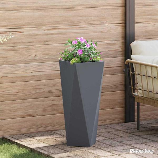 Jardini�re Anthracite 30 x 30 x 75 cm Acier