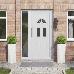 Jardini&egrave;re 2 pcs Blanc 30 x 30 x 75 cm Acier