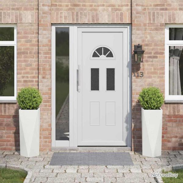 Jardini�re 2 pcs Blanc 30 x 30 x 75 cm Acier