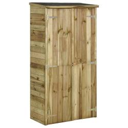 Abri &agrave; outils pour jardin Pin 85x48x177 cm