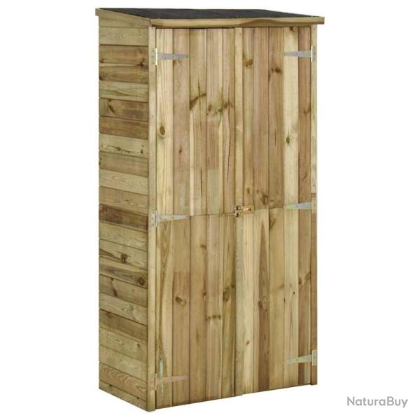 Abri � outils pour jardin Pin 85x48x177 cm