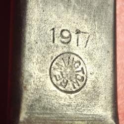 Belle baionnette US 17 Remington avec fourreau, bronzage &agrave; 90%, beaux marquages.