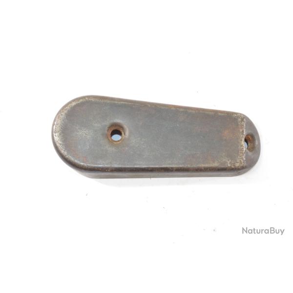 Plaque de couche Mauser 98K fin de Guerre. Talon de crosse enveloppant. Sans marquage