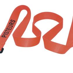 Laisse Pisteurs nylon orange 1,2m X 25mm