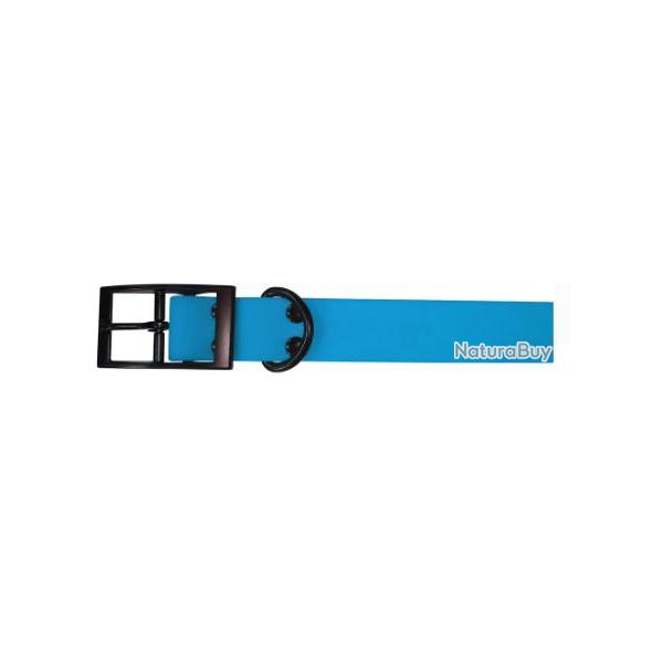 Collier Pisteurs PVC bleu 65cm x 25mm