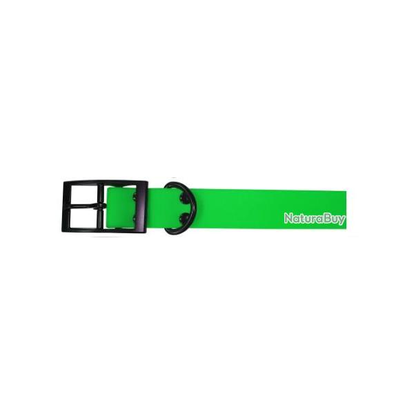 Collier Pisteurs PVC vert 65cm x 25mm