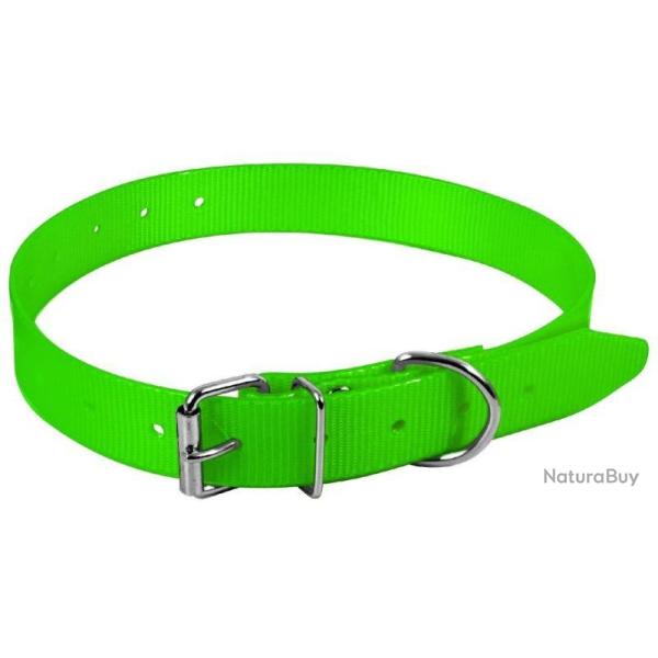 Collier Pisteurs polyur�thane vert 65cm x 25mm