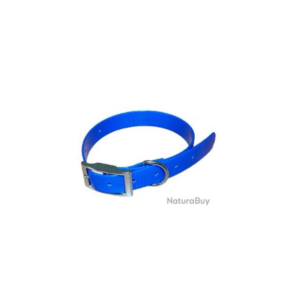 Collier Pisteurs polyur�thane bleu 65cm x 25mm