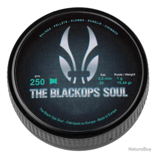 Boite de 250 plombs plat Black ops cal. 5.5mm