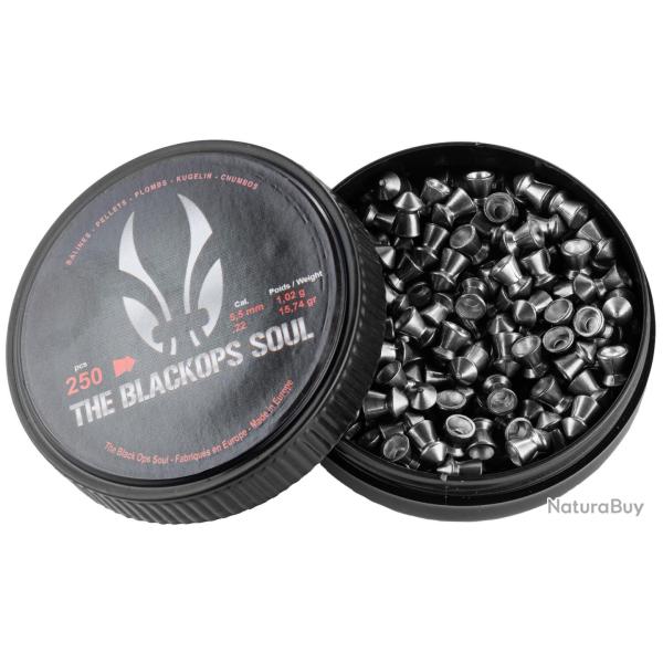 Boite de 250 plombs pointue Black ops cal. 5.5mm