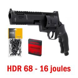 Pack Revolver Umarex T4E TR 68 ( HDR 68 ) 16 joules,100 billes, 5 CO2