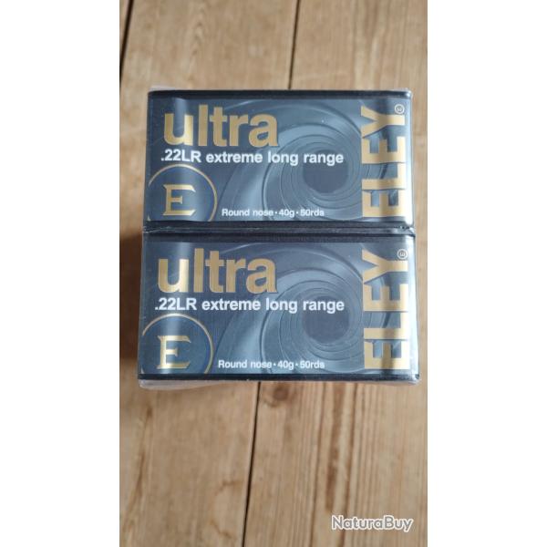 500 ELEY .22 LR ultra ELR cartouches